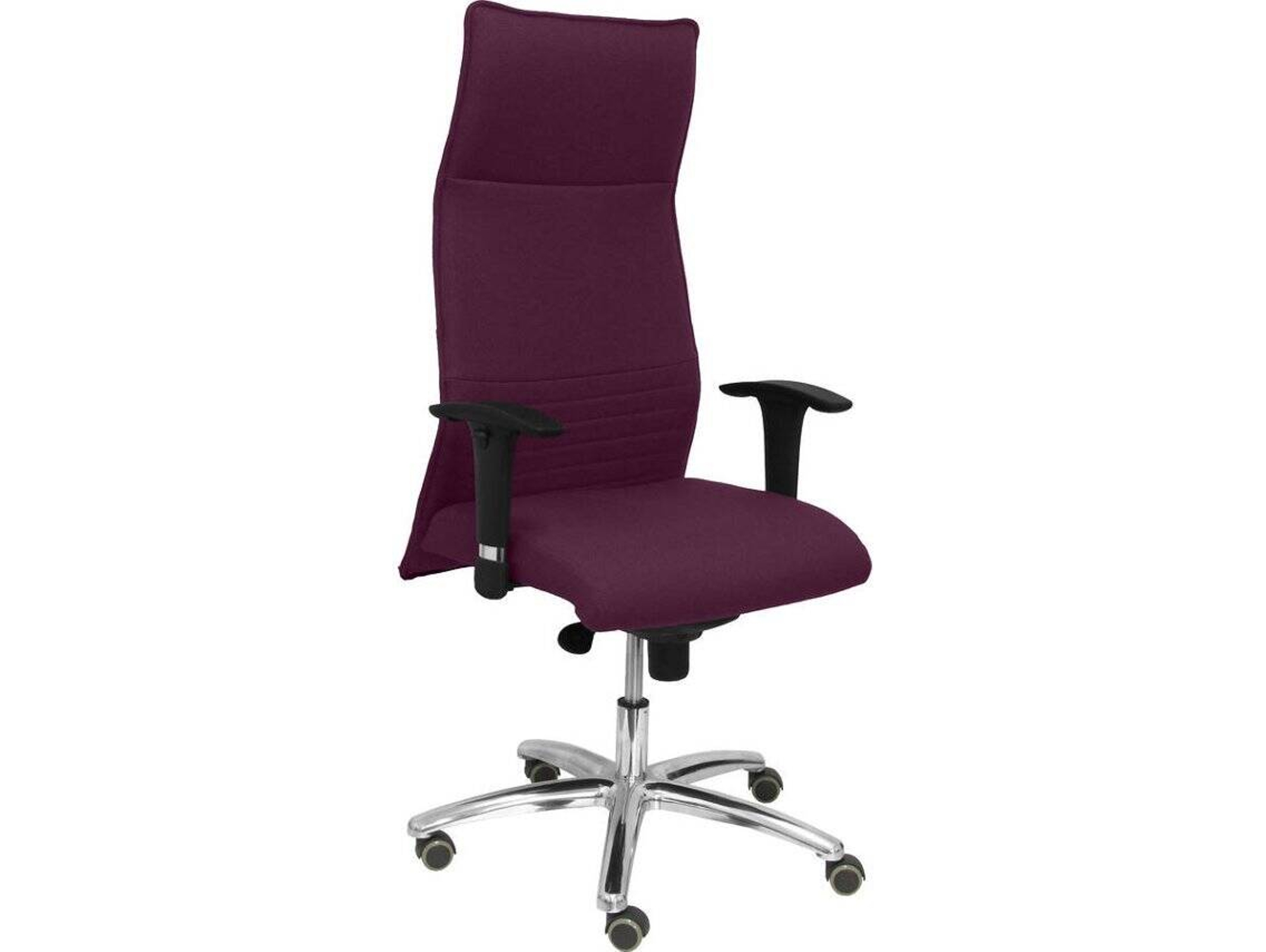 Silla de Escritorio Ejecutiva PYC Albacete XL Morado con ruedas de parqué (Brazos ajustables - Tejido)