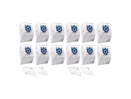 Bolsas de polvo de repuesto para aspiradora Miele 3D Gn S5000 S4000 (12 bolsas de polvo, 4 mini filtros de aire)