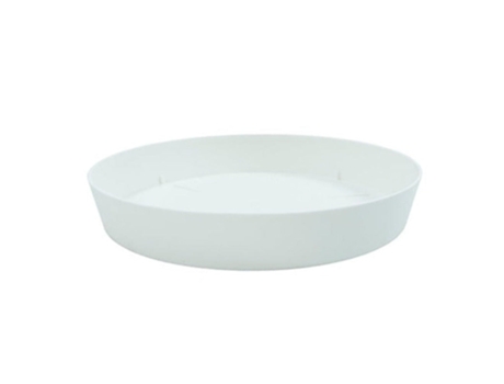 PLASTIKEN TES - Plato Redondo Ø28 cm para Macetas de 38 cm Blanco