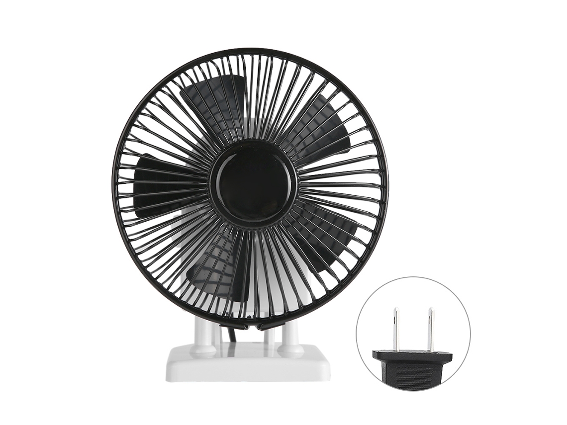 Mini ventilador eléctrico de mesa/escritorio con gran flujo de aire para secado de manicura, enchufe estadounidense de 110 V.