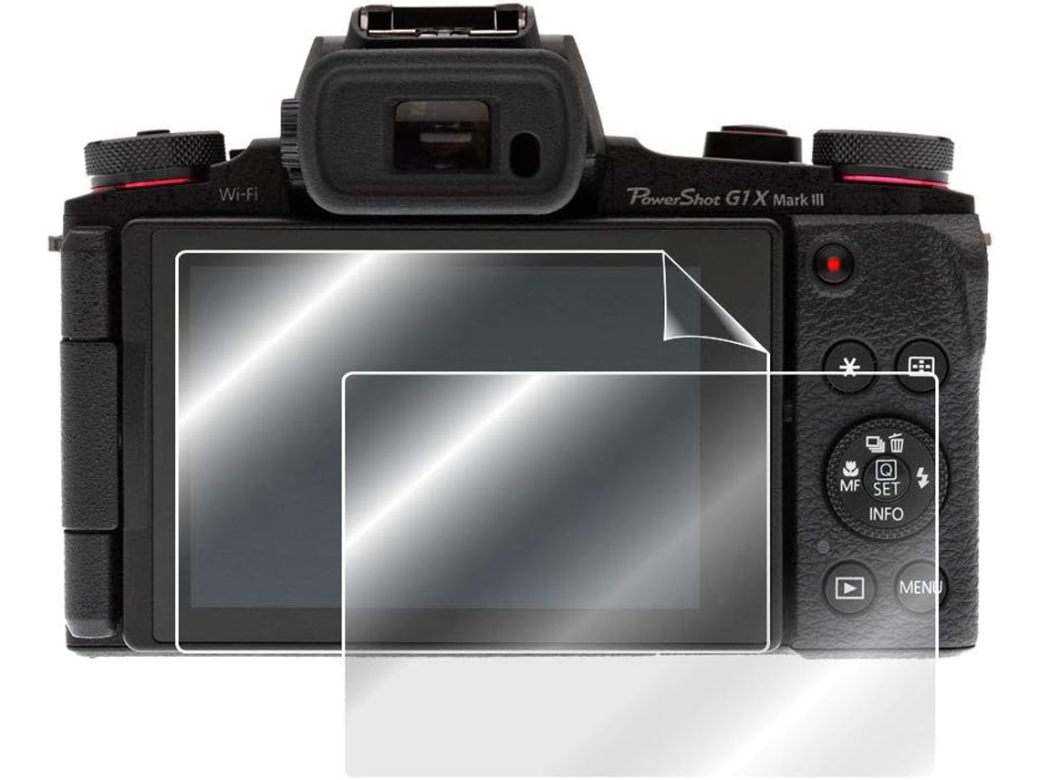 Protector de pantalla para Canon G1 X Mark III, película protectora de vidrio templado transparente para cámaras CUICH (paquete de 3)