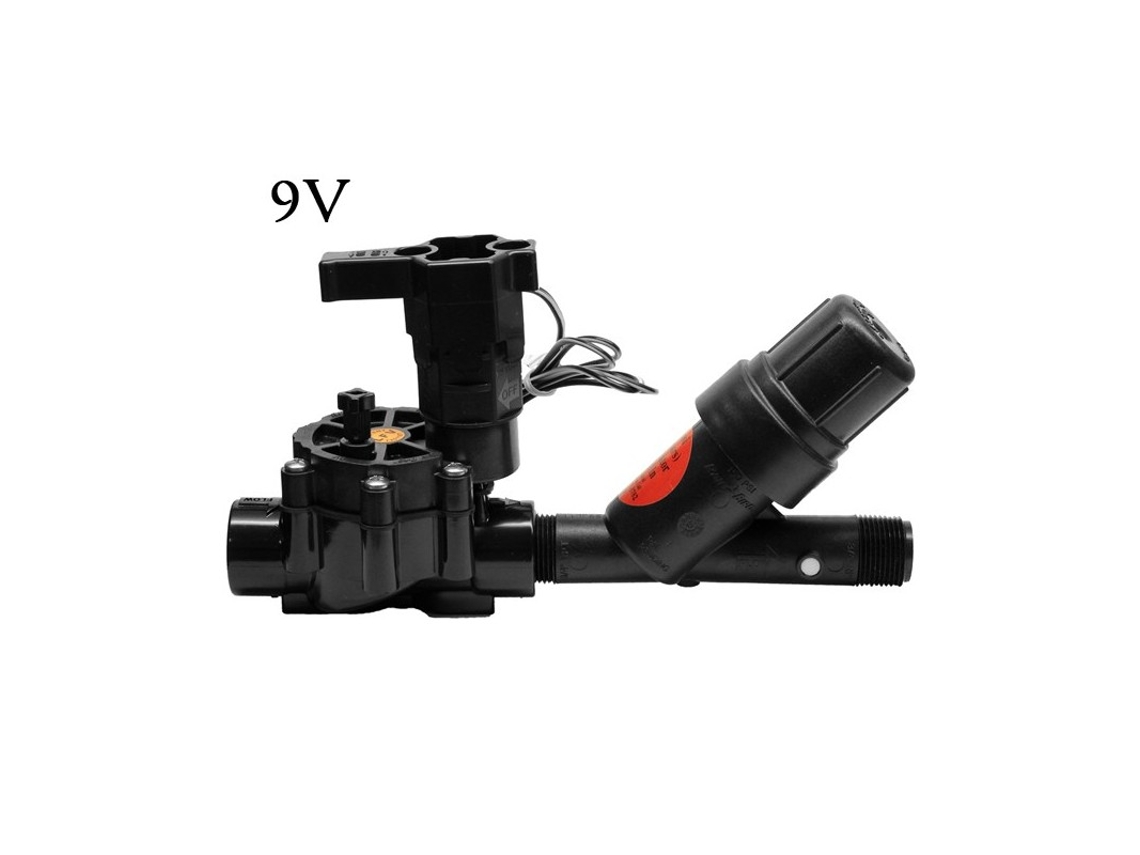Electroválvula de Riego 3/4 9V Lfv Bajo Caudal Filtro Malla 3/4 2 Bar RAIN BIRD RAIN BIRD