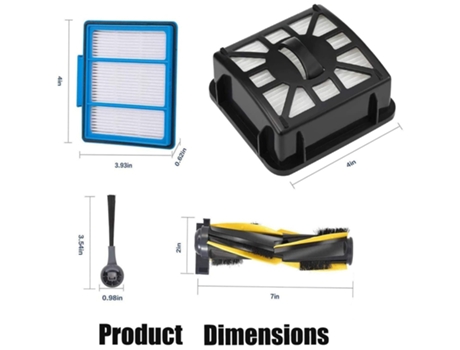1 Juego de accesorios de repuesto Shark IQ R101AE (RV1001AE), accesorios profesionales para Robot aspirador