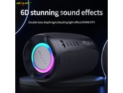 Zealot S61 Alto-falante Bluetooth Sem Fio Alto Poder Com Fm Radio E Luzes Coloridas Para Computador