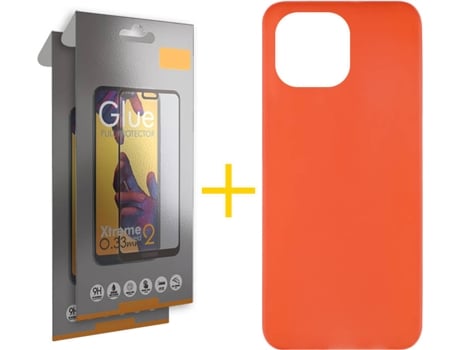 Kit Funda + 2 Protectores de Pantalla Apple iPhone 13 Pro Max SKYHE Liso Rojo