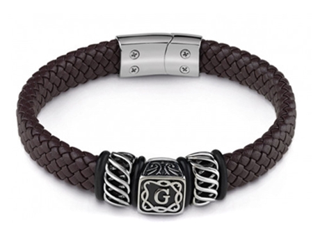 Pulsera GUESS (Cuero - Marrón - 21 cm)