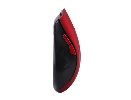 HURRISE Ratón para Juegos con Cable Ratón mecánico portátil 2 4Ghz Ratón óptico para Juegos con Cable para Almacenamiento de computadora Rojo