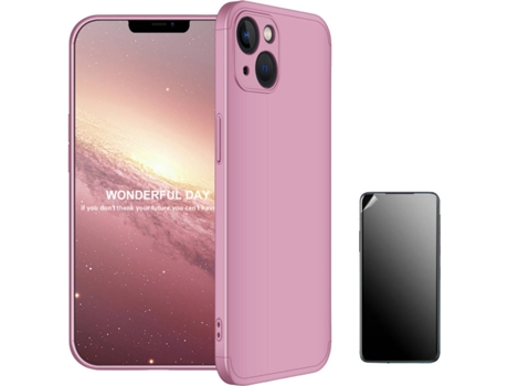 Funda + Protector de Pantalla Apple iPhone 13 Slim Armor 360º Rosa