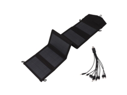 Cargador solar plegable IP65, 20 W, 5 V, USB, portátil, para smartphones y tabletas.
