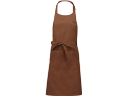 Delantal KARIBAN con Bolsillo (Marrón - Algodón - 90 x 31.5 cm)