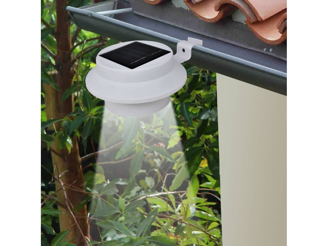 Juego de 6 lámparas solares para exteriores para canalones de vallas, decoración del hogar DKD