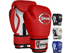 Guantes De Boxeo Para Niños - Rojo - Farabi Sports, Guantes Júnior Para Muay Thai, Kickboxing, Sparring Y Entrenamiento Con Saco – 8 Oz