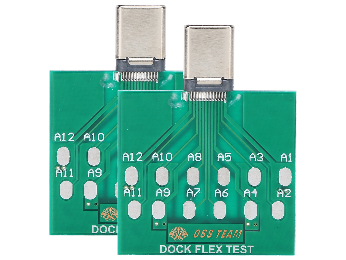 2 Placas De Prueba De Batería Con Base Usb Y Puerto De Carga De 5 Pines Para Teléfonos Móviles Android Tipo C