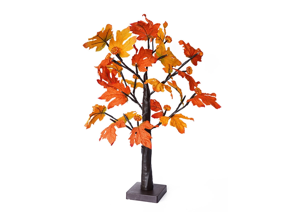 Árbol de arce decorativo con 24 luces LED y temporizador