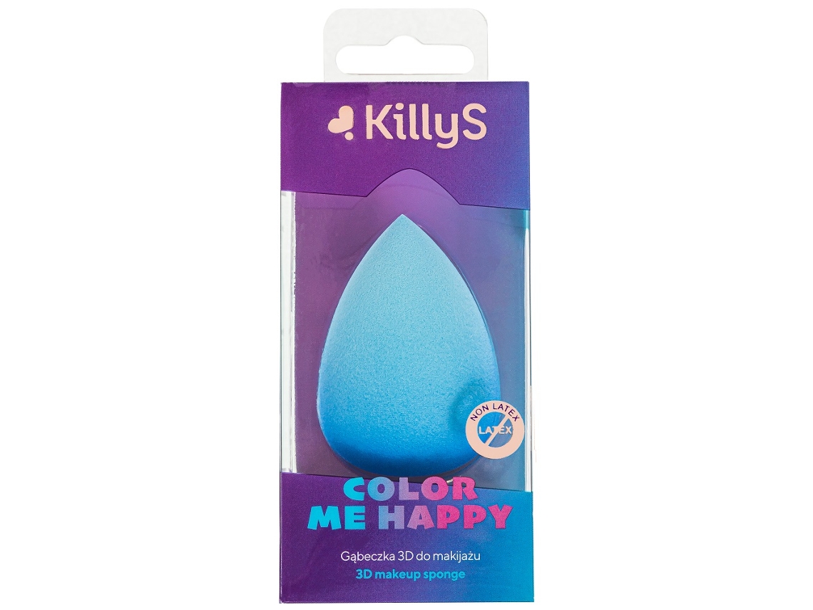 Esponja 3d Para Maquillaje Killys Color Me Happy Azul