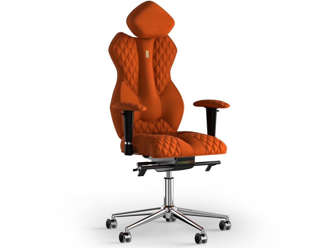 Silla de Oficina KULIK Tejido de Costura Real (Azur - Laranja -130x50x50cm)