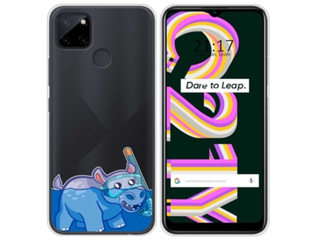 Carcasa Realme C21Y / C25Y TUMUNDOSMARTPHONE Dibujos Transparente Multicolor