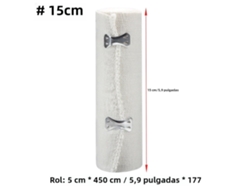 1 rollo de vendaje elástico de compresión con cierre de velcro, cinta de soporte deportiva, apto para tobillos. Mdug (15 cm)