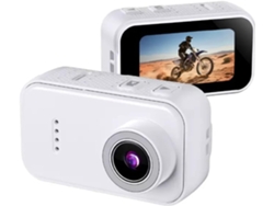 Mini cámara de acción HD 1080p con lente gran angular de 130° y pantalla IPS para vlogging, ciclismo, senderismo y pesca. SFUSHOS