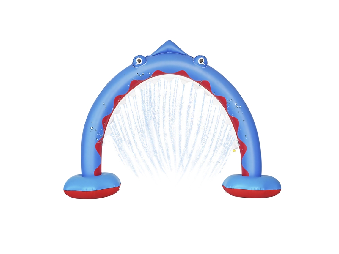 Arco de agua inflable con chorros de agua. 260 x 180 cm. Presa.