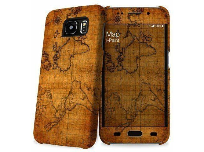 Carcasa Samsung Galaxy S6 KSIX Mapa Marrón