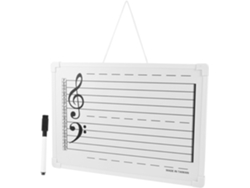 Juego De Pizarra Musical Borrable Con Notas Magnéticas, Herramienta Didáctica Para El Aula.
