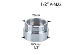 Conector De Válvula De Agua De 1/2" A Adaptador De Reparación De Desagüe M16 M18 M20 M22 M24 M28 Para Cocina Y Baño, Acero Bronce.