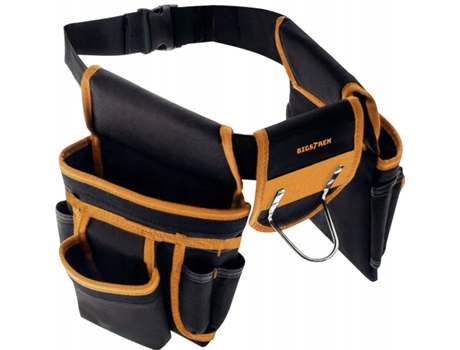 Cinturón NORTHIX Para Herramientas Bolsillos Negro