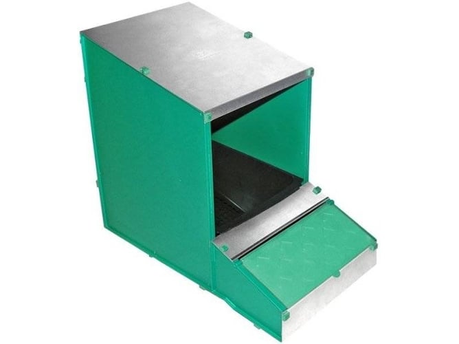 Nido para Gallinas GYC 1 Orificio (Verde - 44x52x29cm - Plástico)