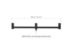 Soporte Para Cañas De Pesca Carp Fishing Buzz Bars Con Reposo De Caña Y Alarma De Picada