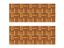 Baldosas De Porche Acacia 20 Piezas 30x30 Cm