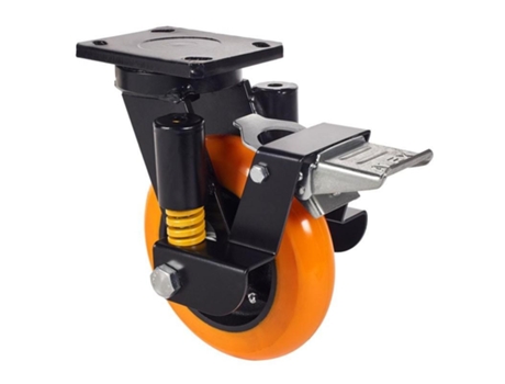 Rueda giratora placa fr.10hlsefn200-huab suspension poliur.naranja bol.balona ALEX