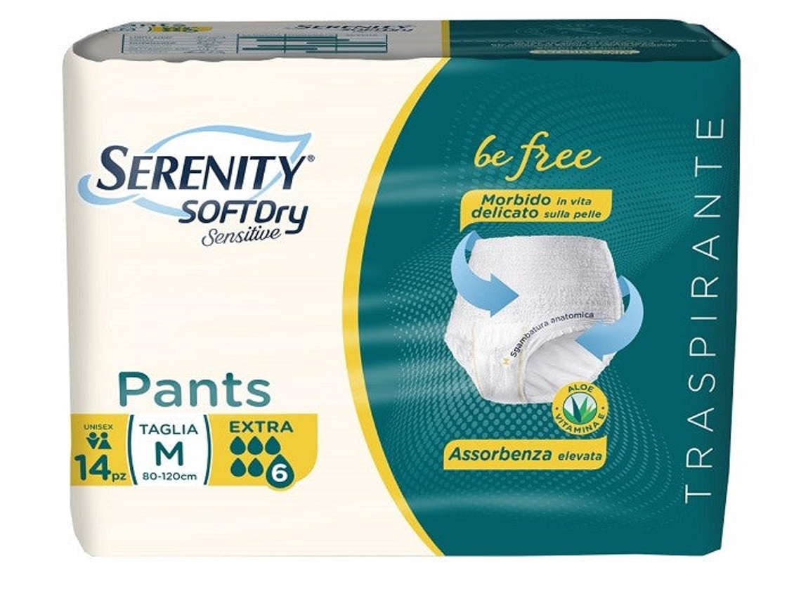 Pantalones Sd Sensitive Extra M 14 Piezas Serenity Serenity