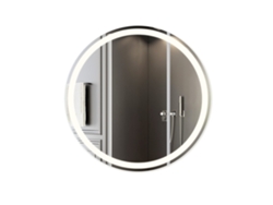 Espejo De Baño Iluminado 60 Cm Led Redondo Mural Interruptor Táctil Anticondensación Ip44 Regulable 3000K-6500K NETTLIFE