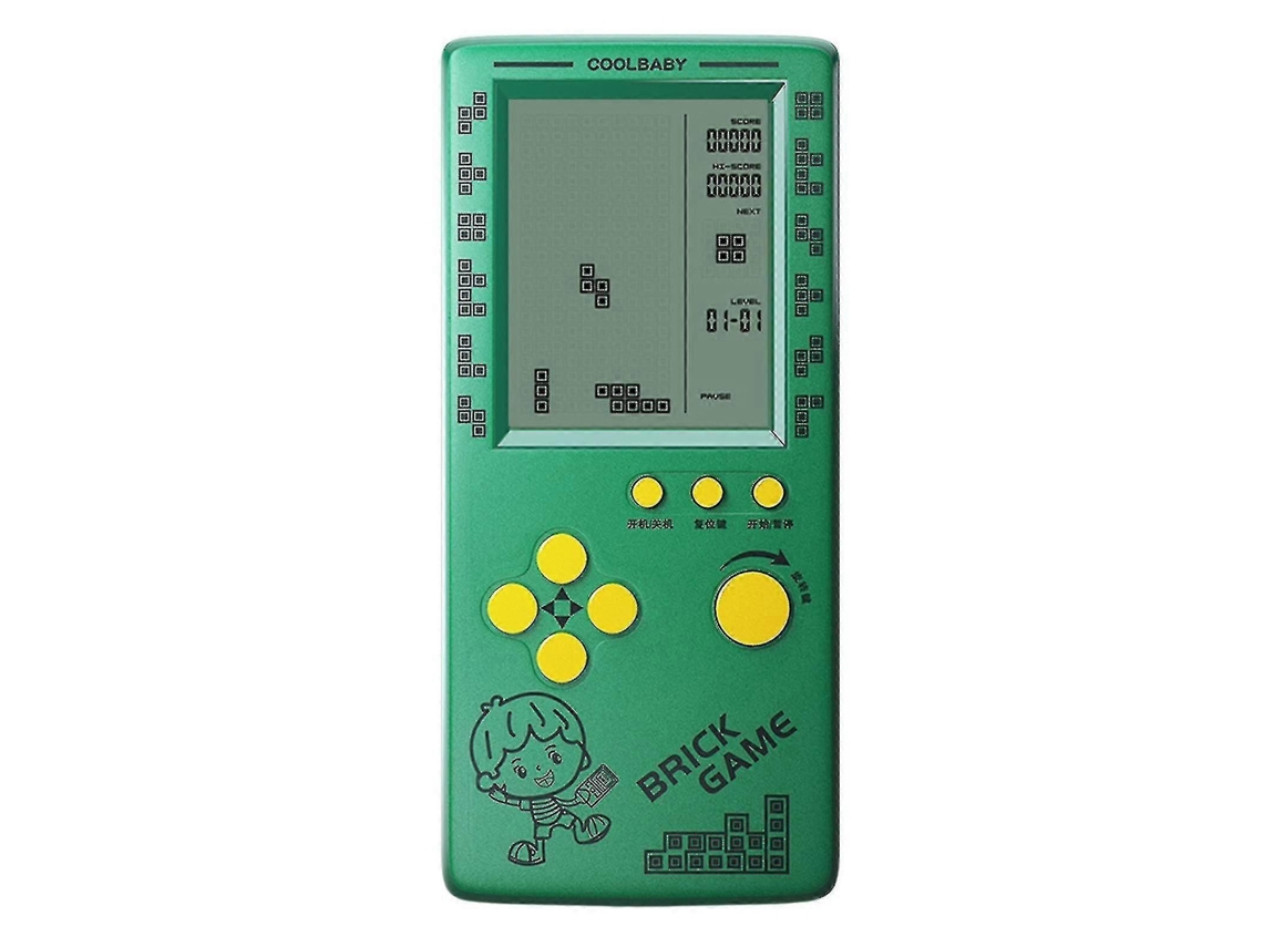 Consola de juegos Tetris 25 26 Rs 100, Juego clásico de bloques, Rompecabezas, Portátil, Ti Jolos, Pilas no incluidas, GOKOCO