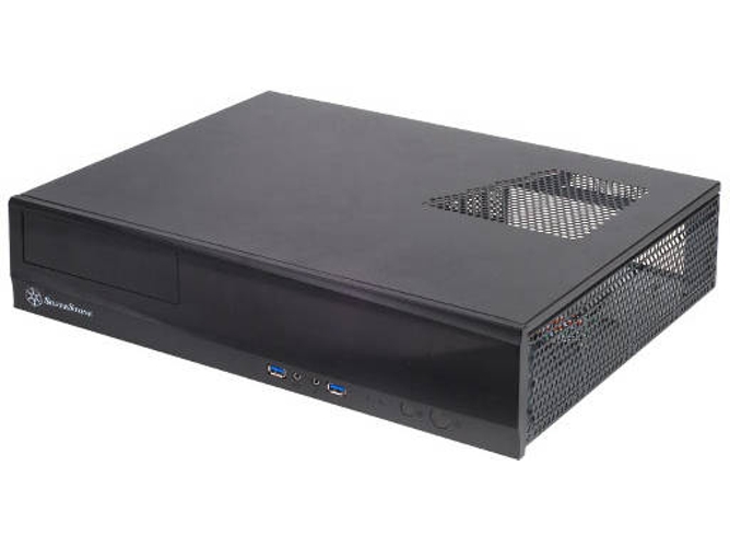 Caja PC SILVERSTONE ML03 (HTPC - Negro)