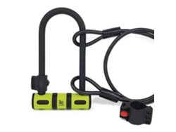 Suporte U-Lock Bk03Cable 120 Amarelo 120 Cmurban Security
