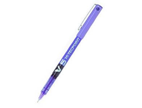 Pack 12 Bolígrafo Pilot V5 Violeta Punta 0,5Mm