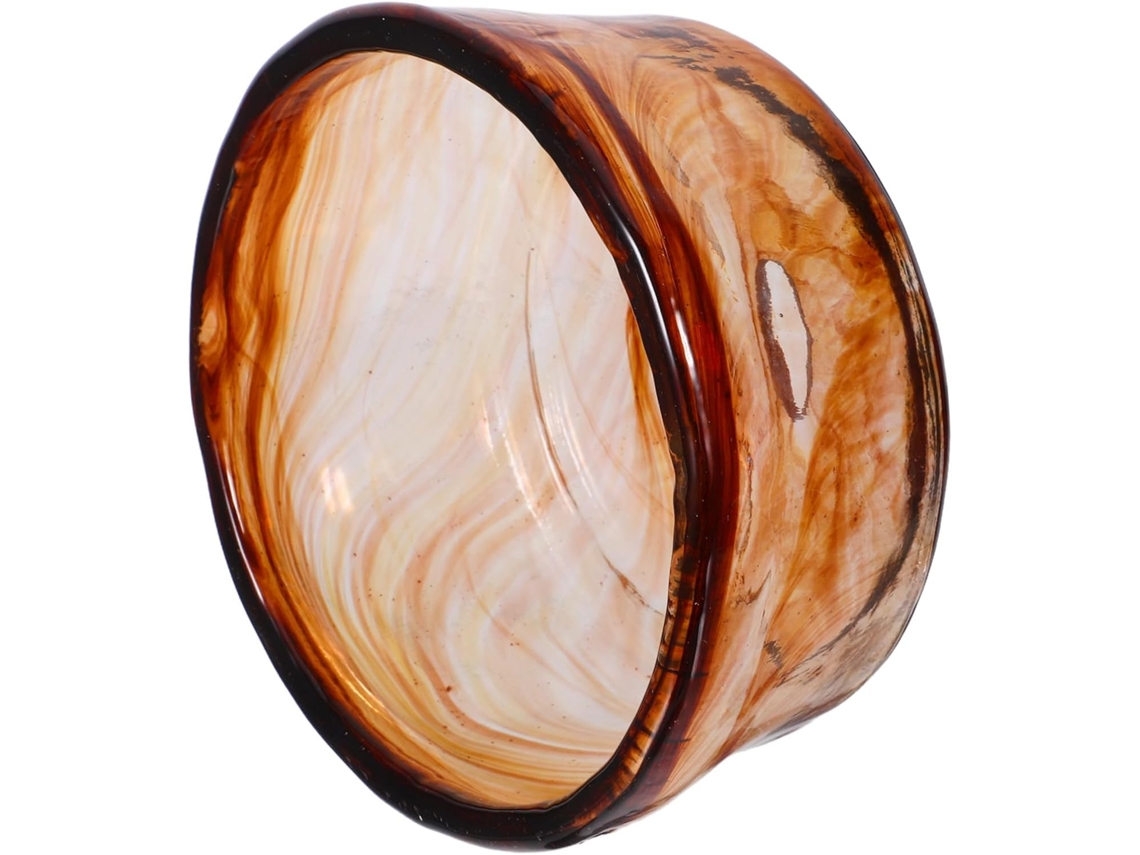 Lámpara colgante de cristal ámbar de estilo retro para encimera y mesita de noche. SFUSHOS