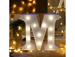 Luz Led Para La Letra M, Luz De Plástico Blanco