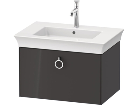 DURAVIT Tulip blanco, mueble de lavabo colgado en la pared, ancho 684 x fondo 458mm, con 1x extraíble, con tirador, WT42510