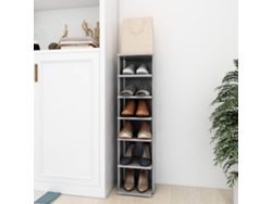 Zapatero Organizador en Derivados de Madera Gris Cemento 27,5X27X102 Cm