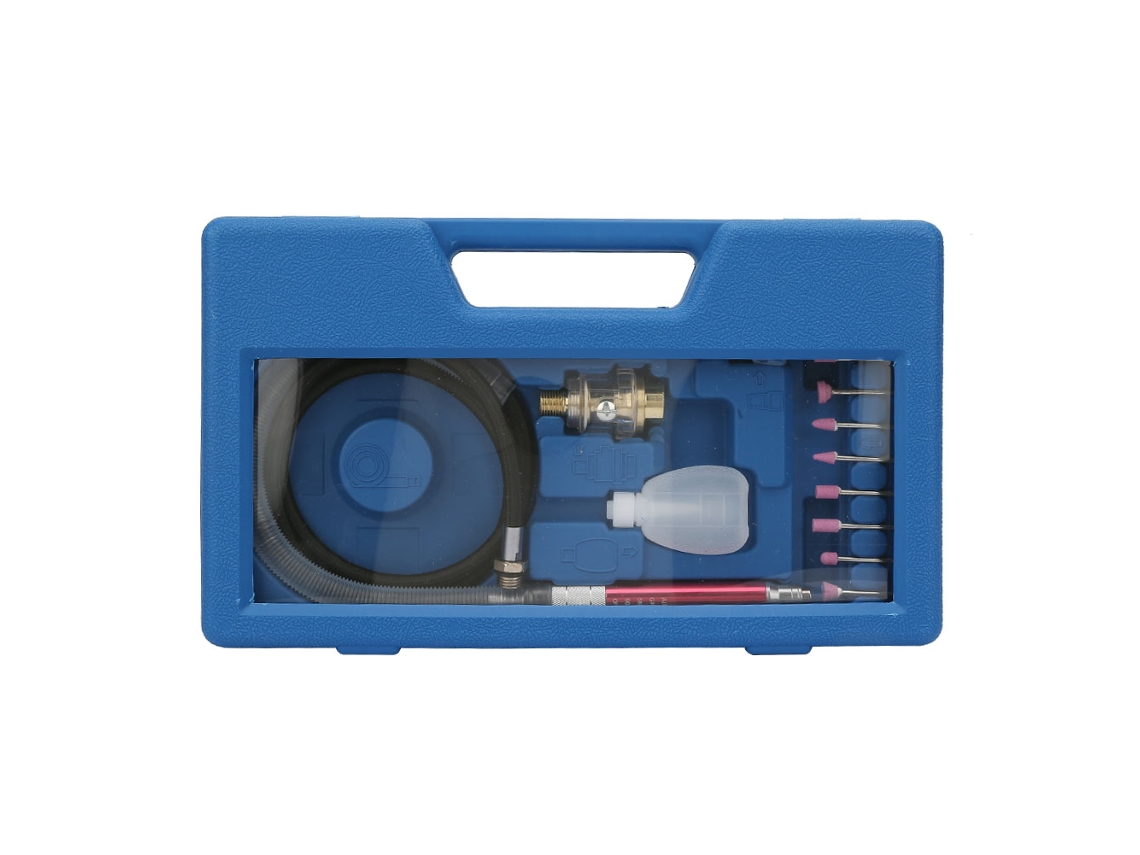 Kit De 16 Mini Pulidoras Neumáticas De Alta Velocidad Para Acero Aleado Y Metal.