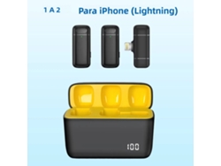 Micrófono inalámbrico portátil Bluetooth, micrófono de solapa omnidireccional Mdug (iOS)