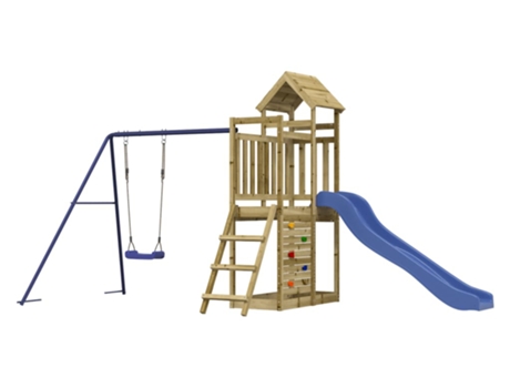 Parque Infantil De Exterior VIDAXL Marrón Madera