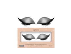 Pegatinas para pestañas con sombra de ojos gris