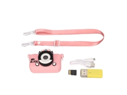 Cámara digital infantil, bonita y ligera, con pantalla de 2 pulgadas, para fotos, vídeos y MP3, para niños de 3 a 10 años, color rosa, con tarjeta de memoria de 32 GB.