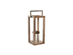 Portavela Mango Acero Marron 25x25x54cm