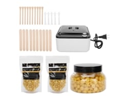 Kit De Depilação Com Aquecedor Elétrico De Cera 500ml E Bolinhas Douradas Us Plug 110v