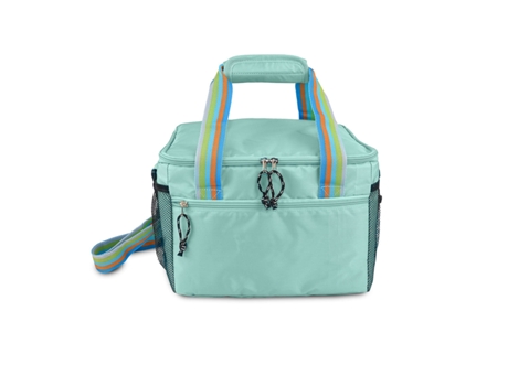 IRIS Summer Nevera Portátil de 16L Con Cinta Regulable Y Asa de Mano Menta